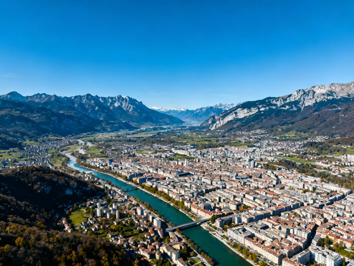 Zone d'intervention dans l'agglomération grenobloise