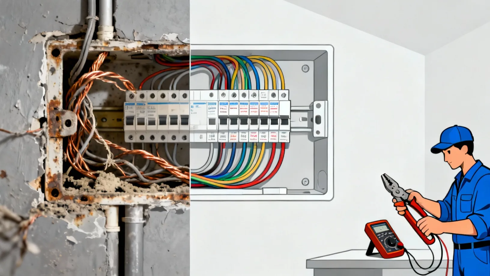 Mise aux normes électriques installation conforme NF C 15-100