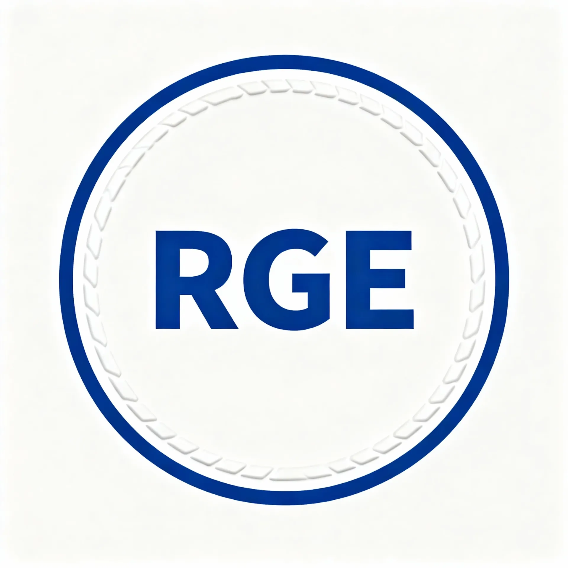 Badge certification RGE Reconnu Garant de l'Environnement