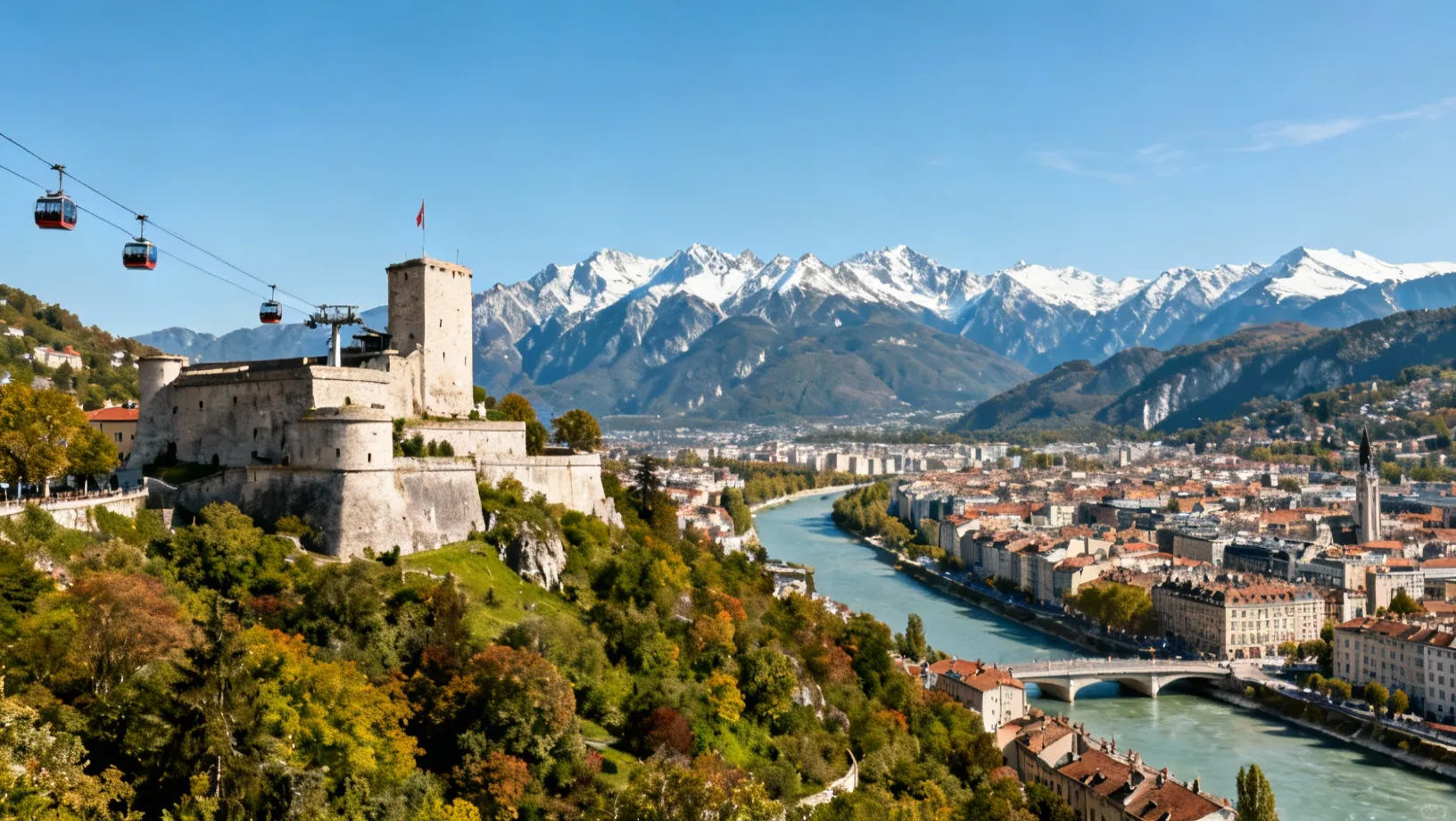 Quartier résidentiel à Grenoble - Zone d'intervention de nos électriciens