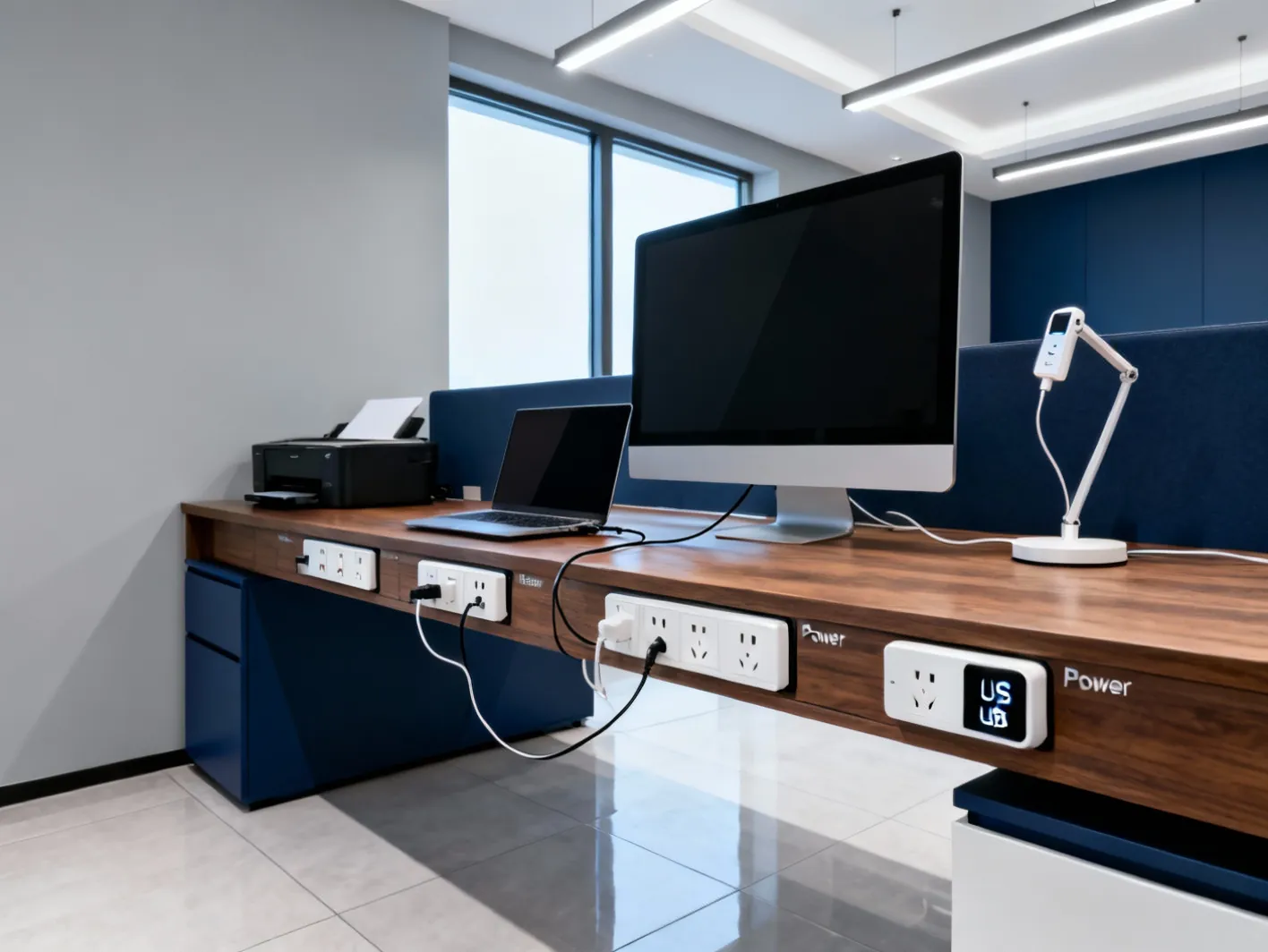 Installation prises et tableau